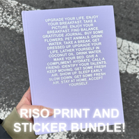 FAKE IT TILL YOU MAKE IT by Maya Man ☆ Bundle w/ Riso Print + Stickers ☆ (Pre-Order)