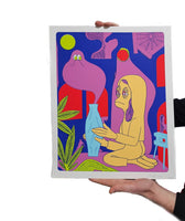 Patrick Kyle - “Genie of the Vase”  14" x 17" Screen Print