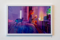 Laurence Philomène - Bedroom Candles, 2020 Framed Print